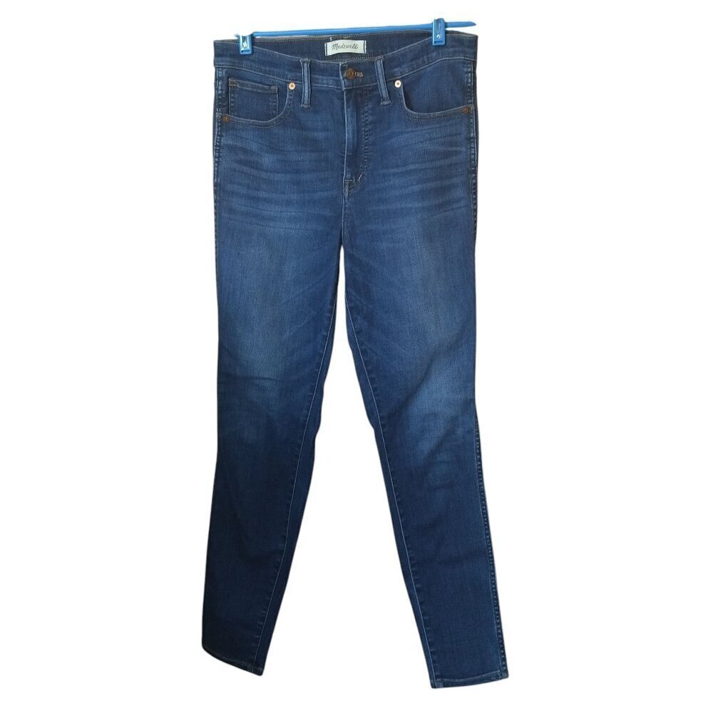 Madewell Size 29 Blue 10" High-Rise Skinny Denim Jeans  Dark Wash